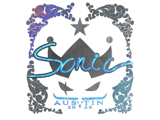 Наклейка | Sonic (голографическая) | Остин-2025