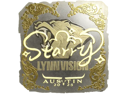 Наклейка | Starry (золотая) | Остин-2025