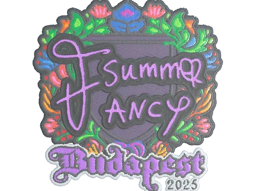 Наклейка | Summer (вышитая) | Будапешт-2025