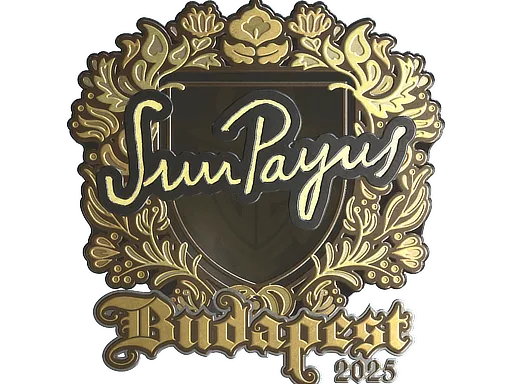 Наклейка | SunPayus (золотая) | Будапешт-2025