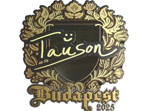 Наклейка | Tauson (золотая) | Будапешт-2025