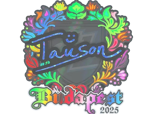 Наклейка | Tauson (голографическая) | Будапешт-2025