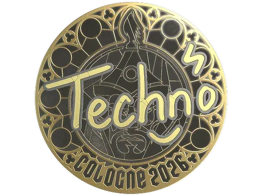 Sticker | Techno4K (Gold) | Cologne 2026
