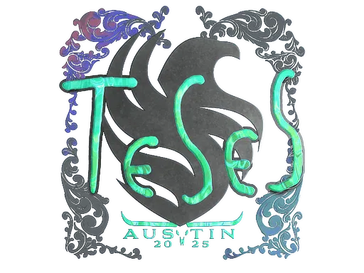 Наклейка | TeSeS (голографическая) | Остин-2025