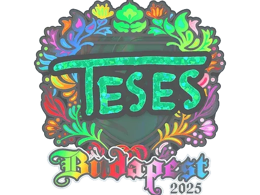 Наклейка | TeSeS (голографическая) | Будапешт-2025