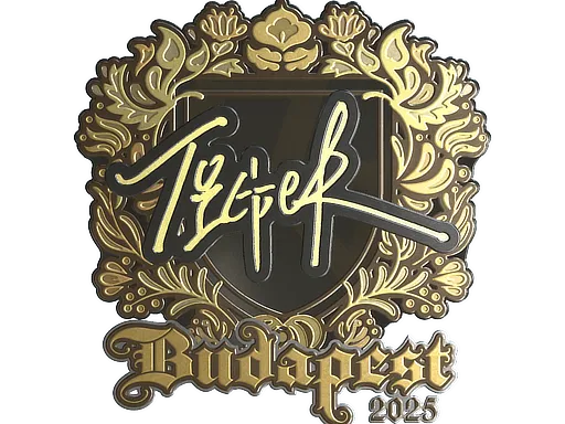 Наклейка | Tiger (золотая) | Будапешт-2025