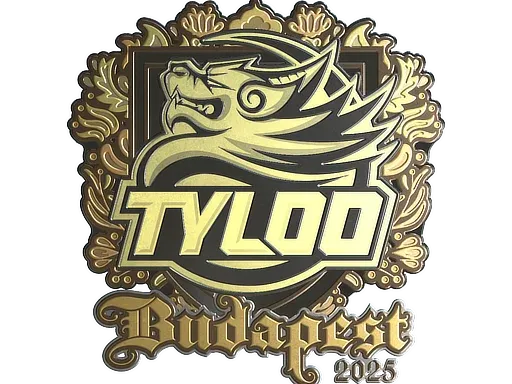 Наклейка | TYLOO (золотая) | Будапешт-2025
