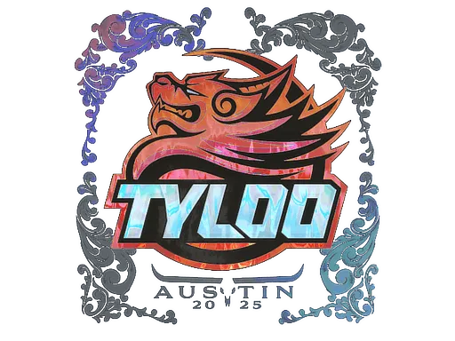 Наклейка | TYLOO (голографическая) | Остин-2025