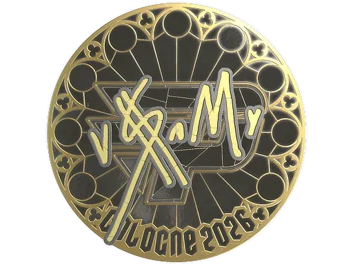 Sticker | v$m (Gold) | Cologne 2026