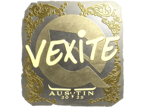 Наклейка | vexite (золотая) | Остин-2025