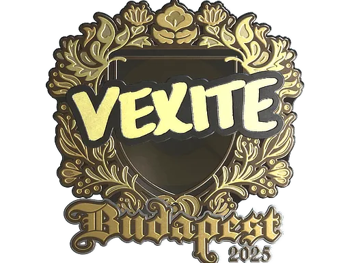 Наклейка | vexite (золотая) | Будапешт-2025
