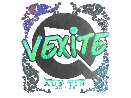 Наклейка | vexite (голографическая) | Остин-2025