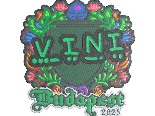 Наклейка | VINI (вышитая) | Будапешт-2025