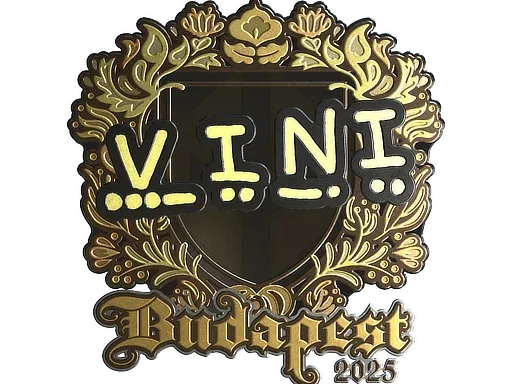 Наклейка | VINI (золотая) | Будапешт-2025