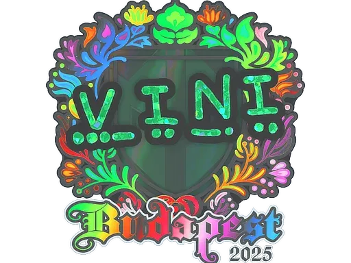 Наклейка | VINI (голографическая) | Будапешт-2025