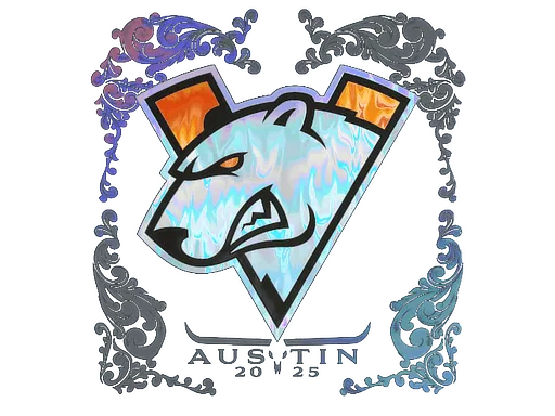 Наклейка | Virtus.Pro (голографическая) | Остин-2025