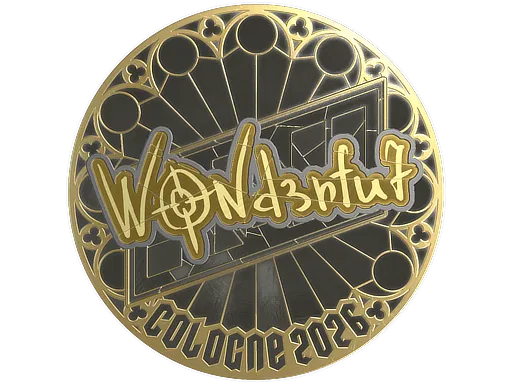 Sticker | w0nderful (Gold) | Cologne 2026