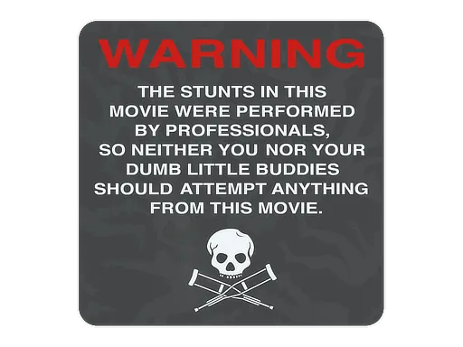 Sticker | WARNING