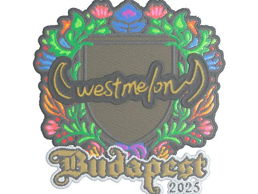 Наклейка | westmelon (вышитая) | Будапешт-2025