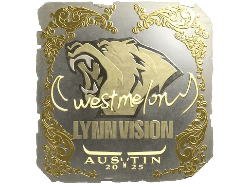 Sticker | westmelon (Gold) | Austin 2025