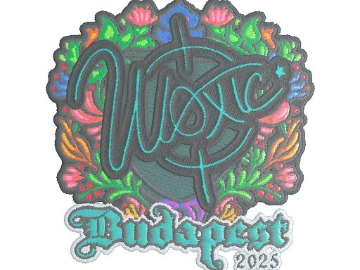 Наклейка | woxic (вышитая) | Будапешт-2025