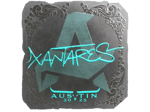 Наклейка | XANTARES (металлическая) | Остин-2025