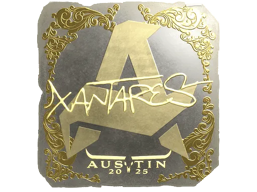 Наклейка | XANTARES (золотая) | Остин-2025