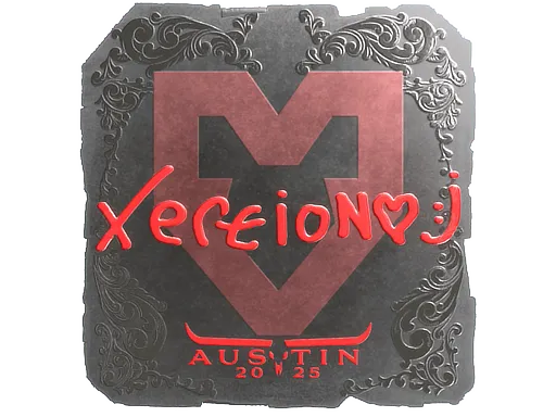 Наклейка | xertioN (металлическая) | Остин-2025