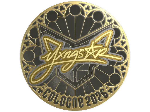 Sticker | yxngstxr (Gold) | Cologne 2026