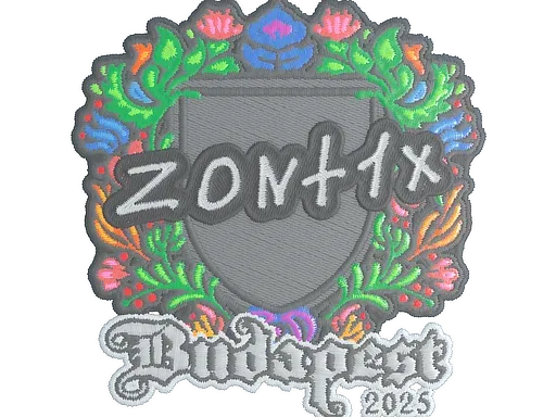 Наклейка | zont1x (вышитая) | Будапешт-2025