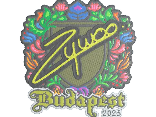 Наклейка | ZywOo (вышитая) | Будапешт-2025