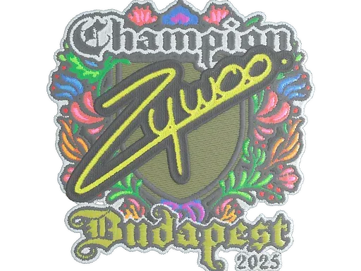 Buy Sticker | ZywOo (Embroidered, Champion) | Budapest 2025 from $0.07 ...