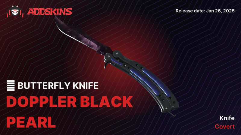 ★ Butterfly Knife Doppler Black Pearl ★ Butterfly Knife Doppler Black Pearl
