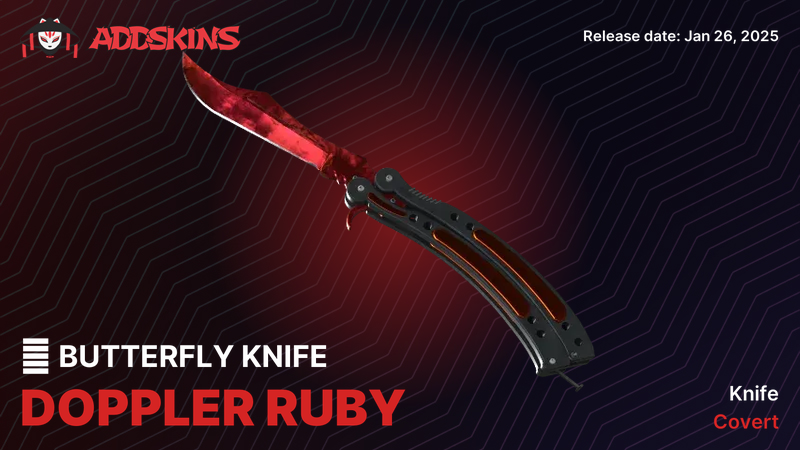 ★ Butterfly Knife Doppler Ruby ★ Butterfly Knife Doppler Ruby