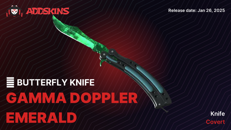 ★ Butterfly Knife Gamma Doppler Emerald ★ Butterfly Knife Gamma Doppler Emerald