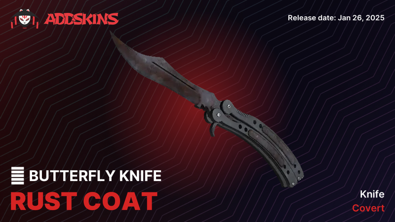 ★ Butterfly Knife Rust Coat ★ Butterfly Knife Rust Coat