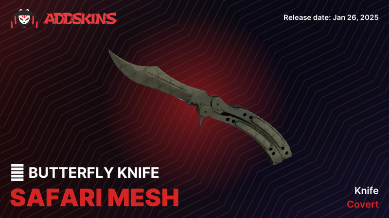 ★ Butterfly Knife Safari Mesh ★ Butterfly Knife Safari Mesh