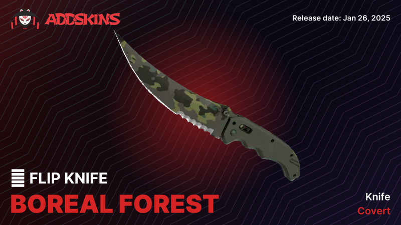 ★ Flip Knife Boreal Forest ★ Flip Knife Boreal Forest