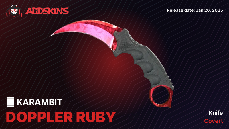 ★ Karambit Doppler Ruby ★ Karambit Doppler Ruby