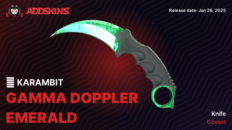 ★ Karambit Gamma Doppler Emerald ★ Karambit Gamma Doppler Emerald