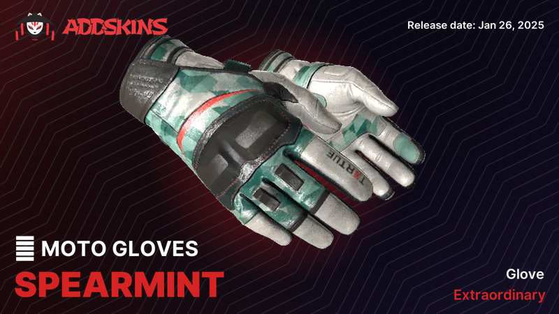 ★ Moto Gloves Spearmint ★ Moto Gloves Spearmint