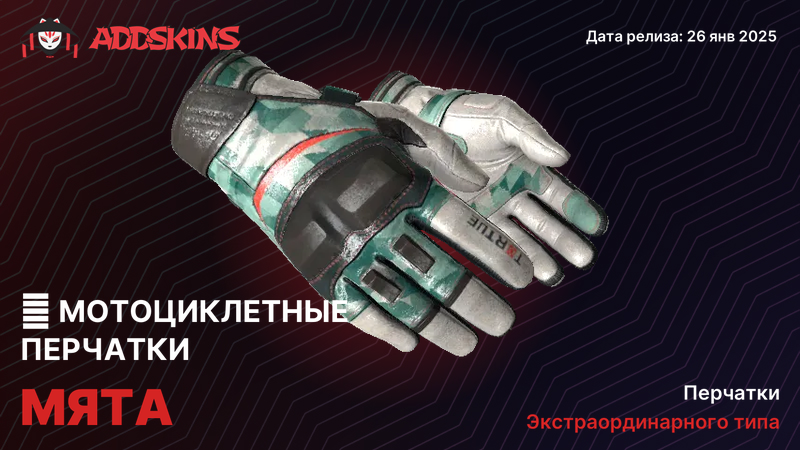 ★ Мотоциклетные перчатки Мята ★ Мотоциклетные перчатки Мята