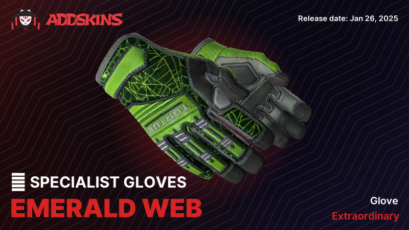 ★ Specialist Gloves Emerald Web ★ Specialist Gloves Emerald Web