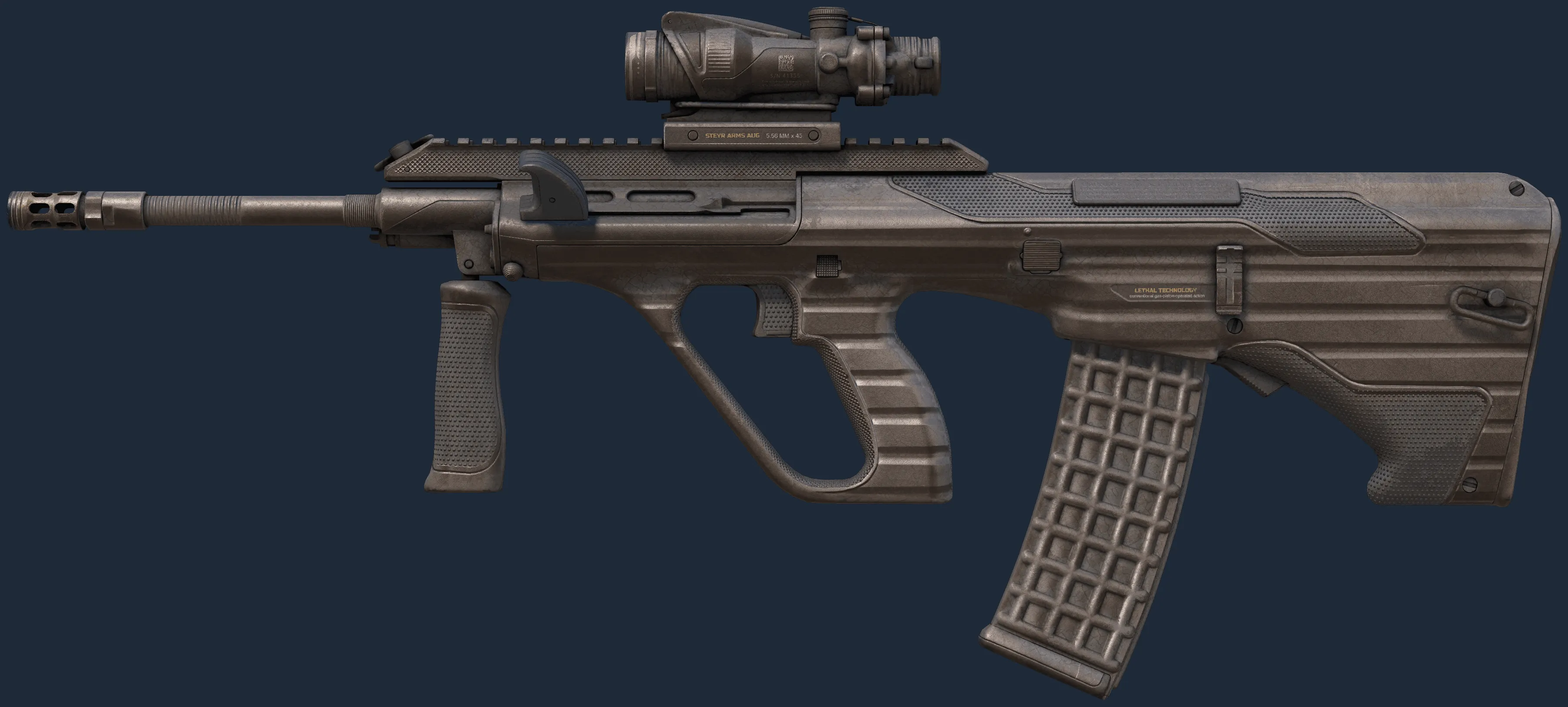 AUG | Steel Sentinel (Battle-Scarred)