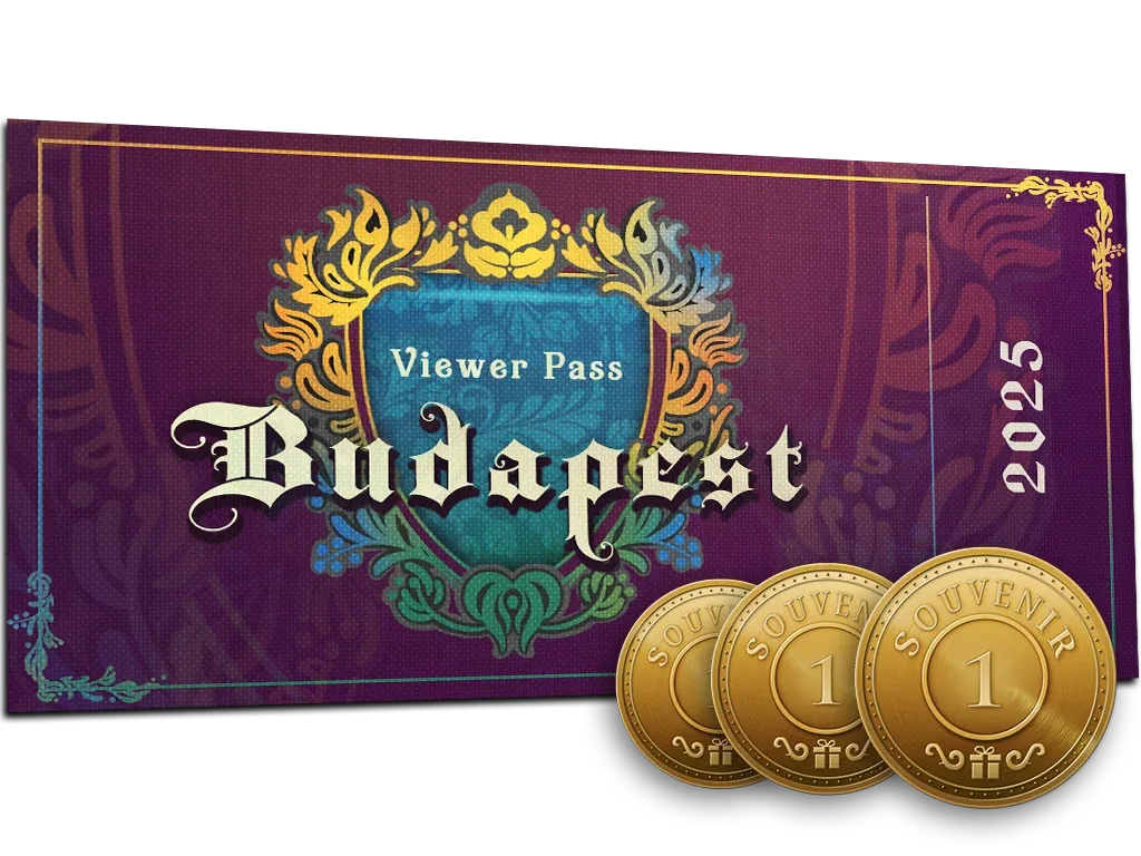 Budapest 2025 Viewer Pass + 3 Souvenir Tokens
