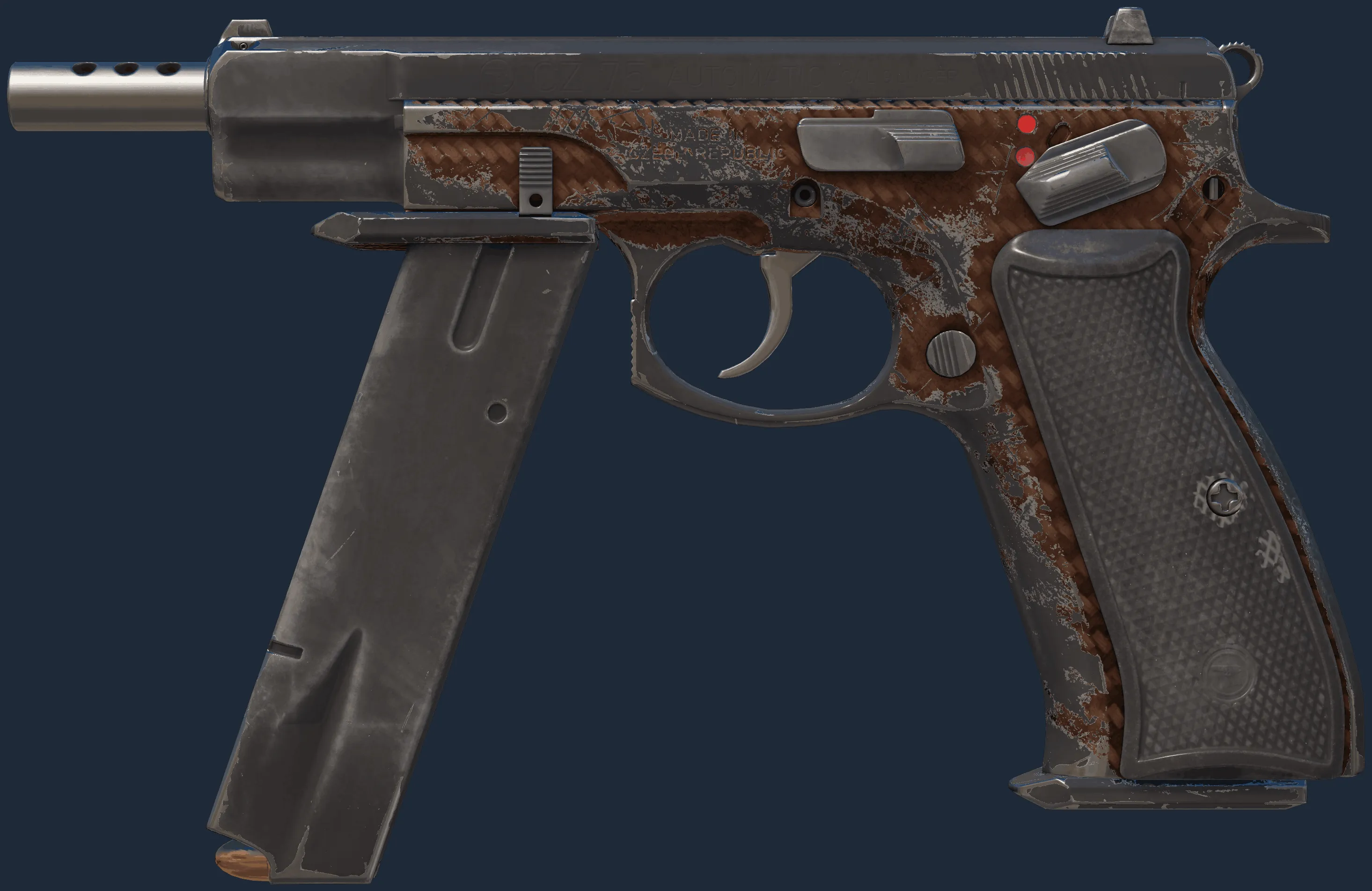 CZ75-Auto | Copper Fiber (Battle-Scarred)