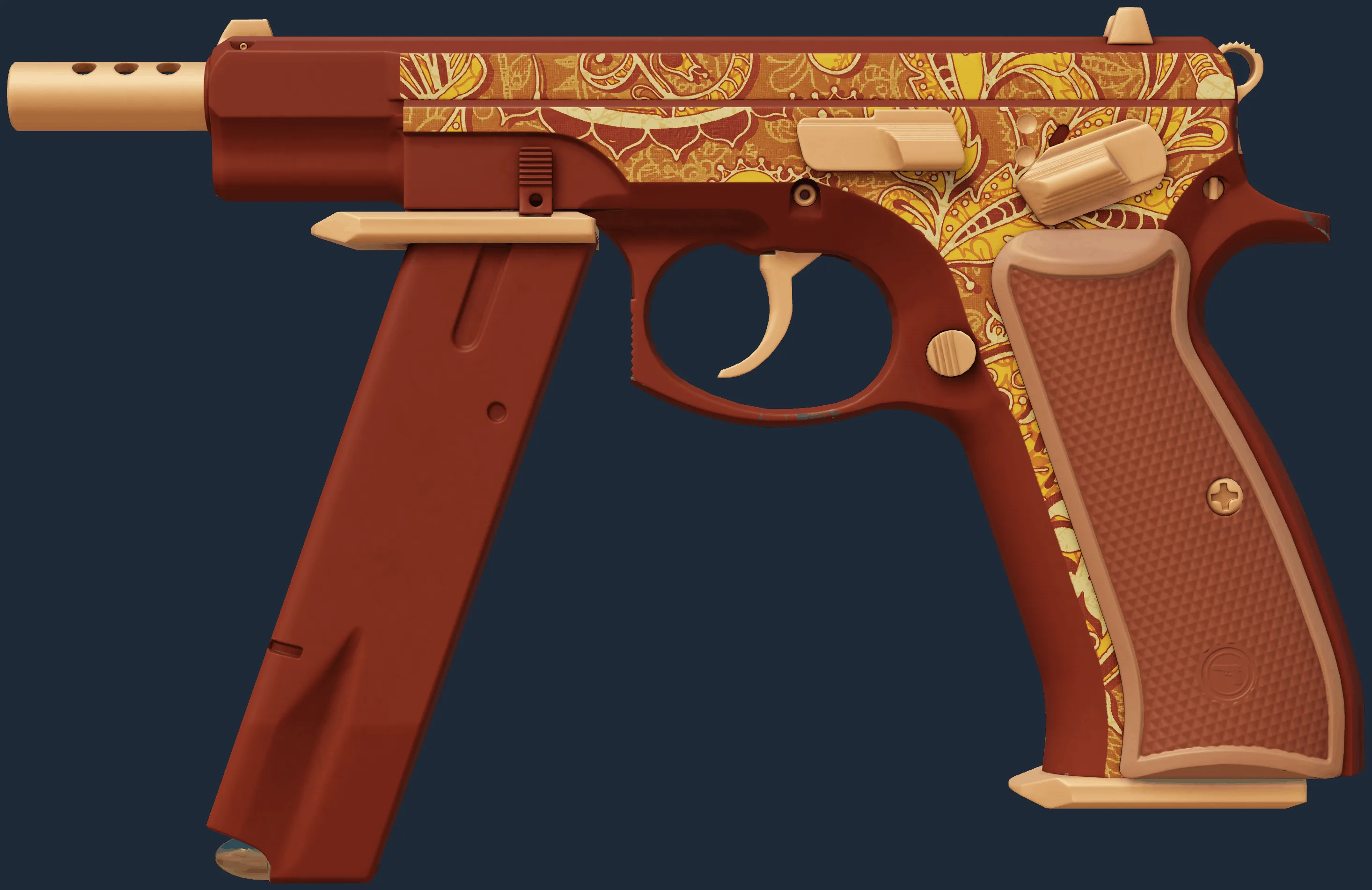 CZ75-Auto | Honey Paisley