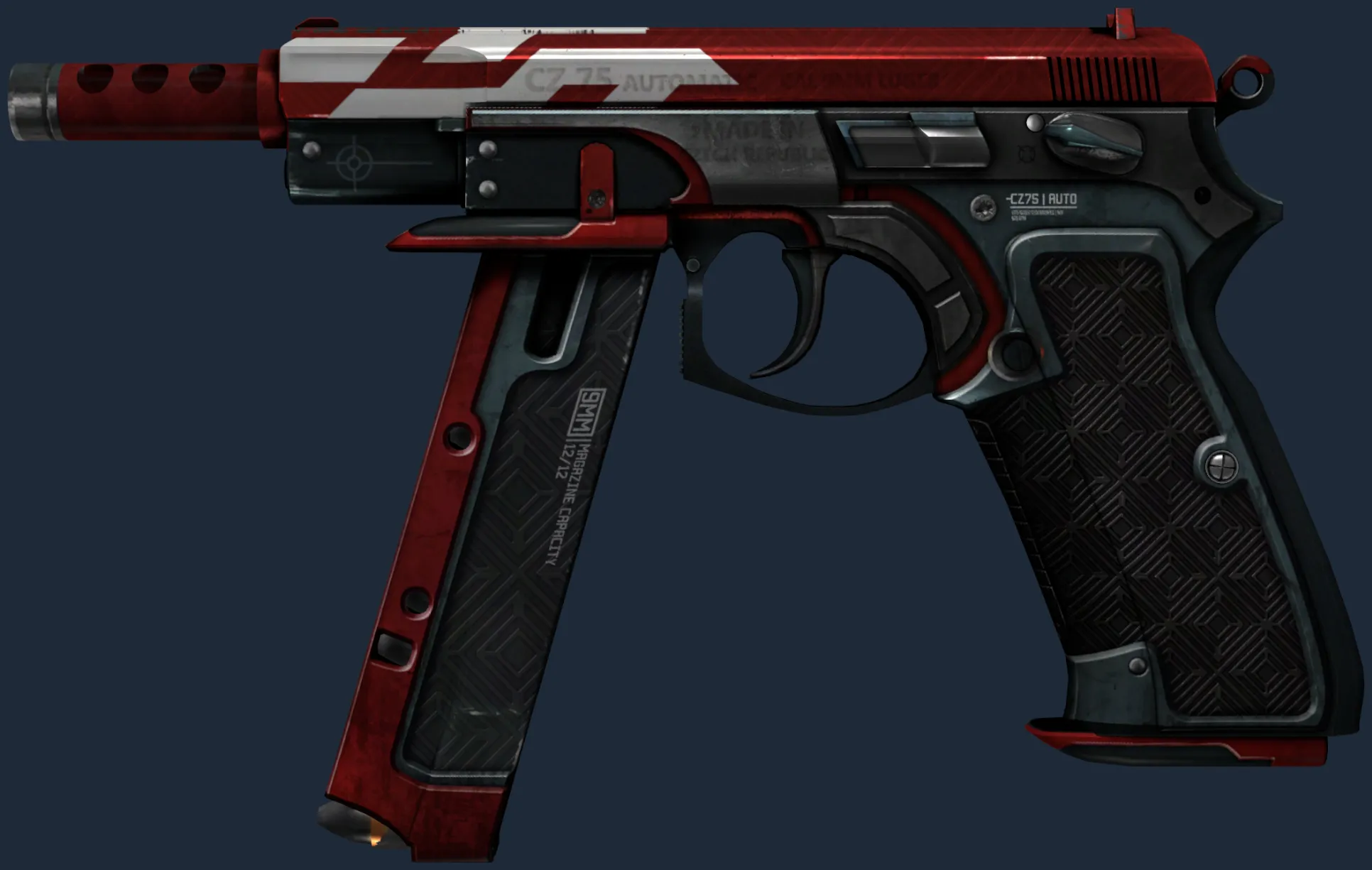 CZ75-Auto | Red Astor (Minimal Wear)
