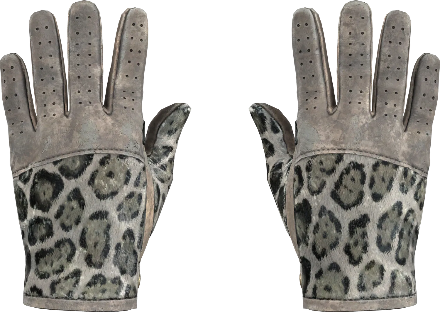 ★ Driver Gloves | Snow Leopard (Well-Worn)