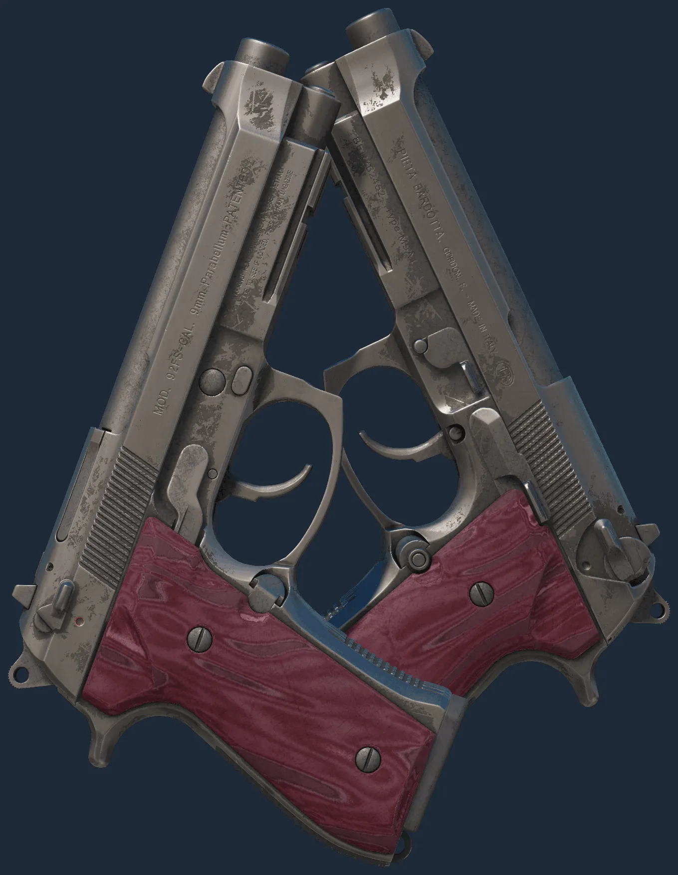 Dual Berettas | BorDeux (Battle-Scarred)